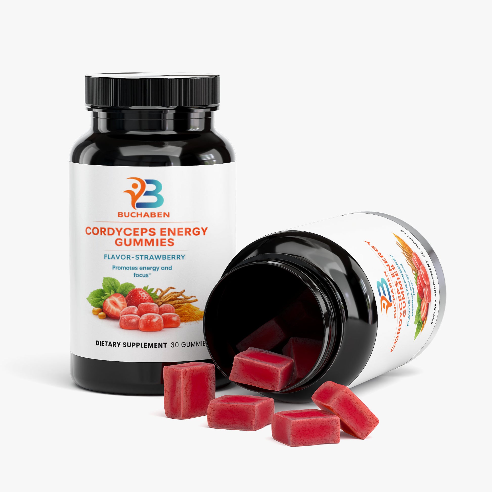 Cordyceps Energy Gummies - Buchaben