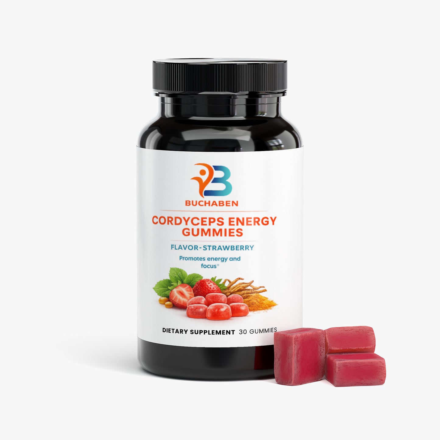 Cordyceps Energy Gummies - Buchaben