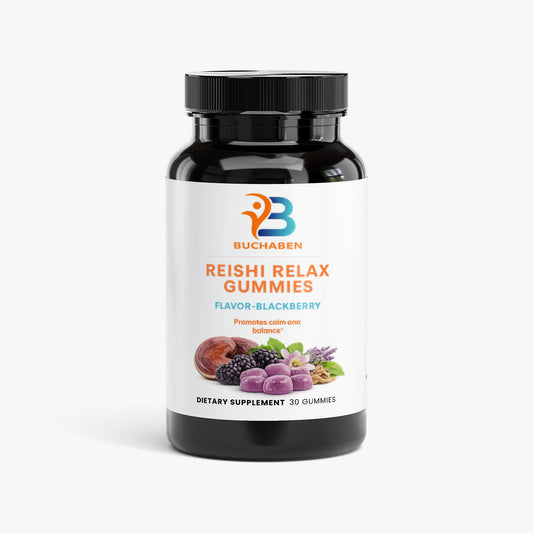 Reishi Relax Gummies - Buchaben