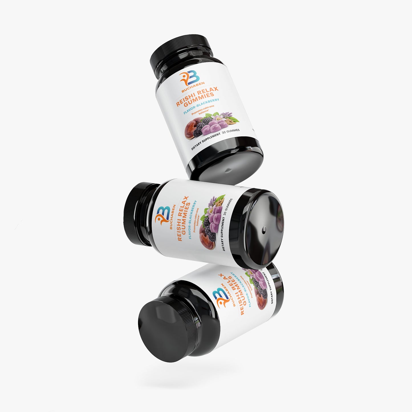 Reishi Relax Gummies - Buchaben